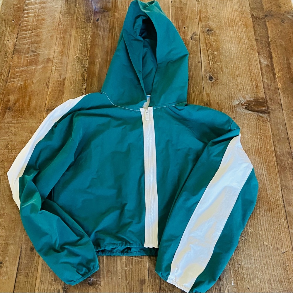 PRINCE Pickleball Nylon Jacket Cropped Full Zip Windbreaker Sporty Girl Medium - Picture 2 of 7